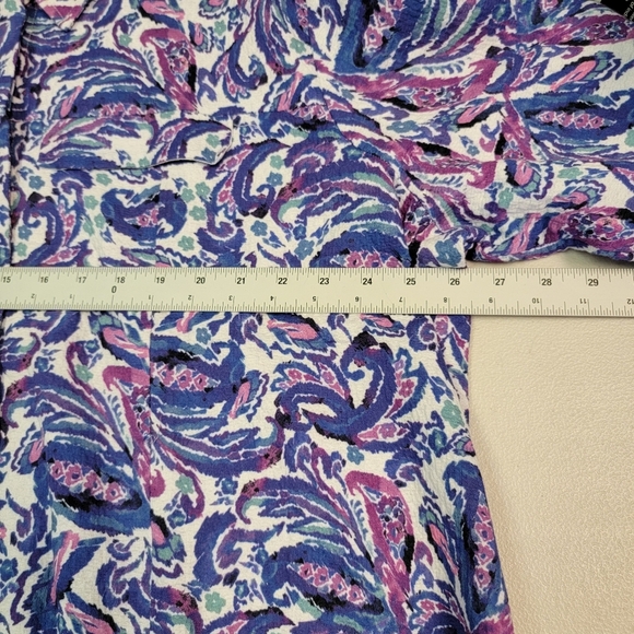 Kathy Ireland Fashion 360 Paradise Pleasure Paisley Crop Jacket Plus Size 3X - Picture 6 of 6